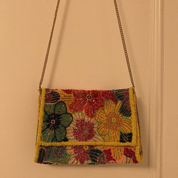 Anthropologie fully beaded purse NEVER USED - Picture 13 of 16